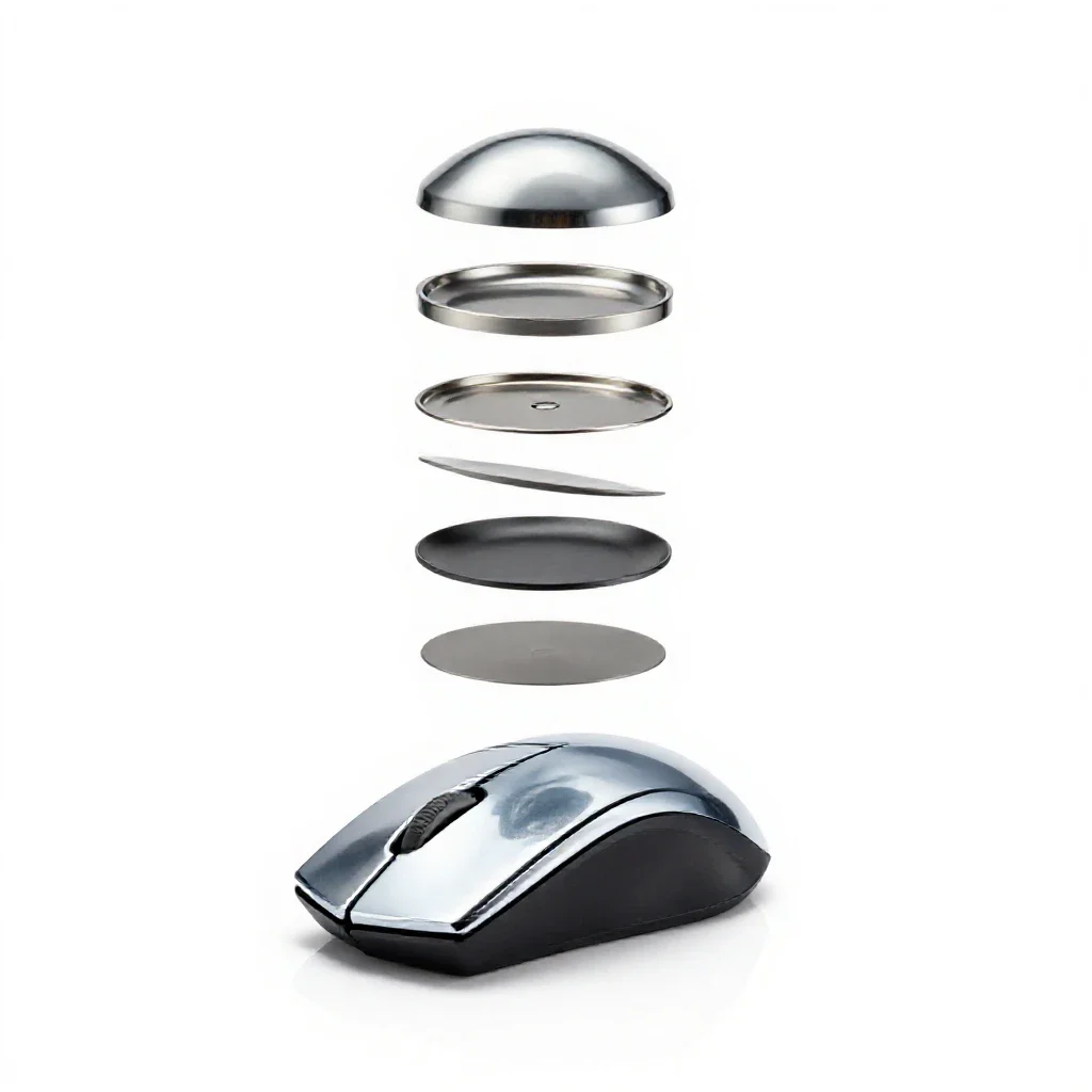 Mouse button isolated on a white background