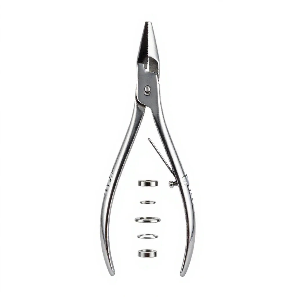 Mouse-tooth forceps isolated on a white background
