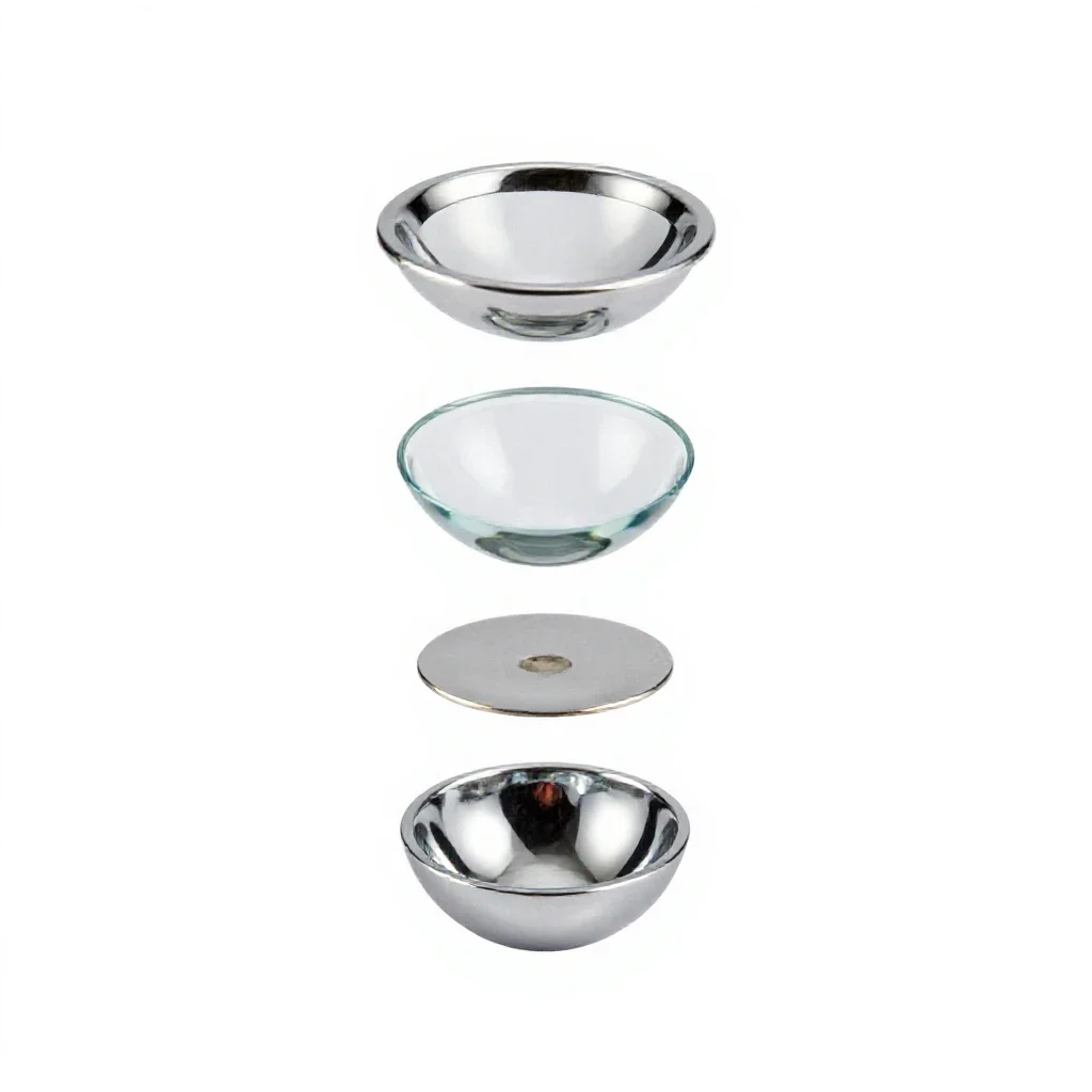 Multifocal lens implant isolated on a white background