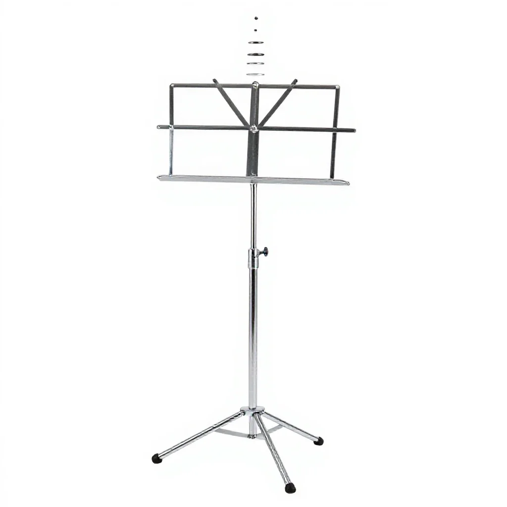 Music stand isolated on a white background
