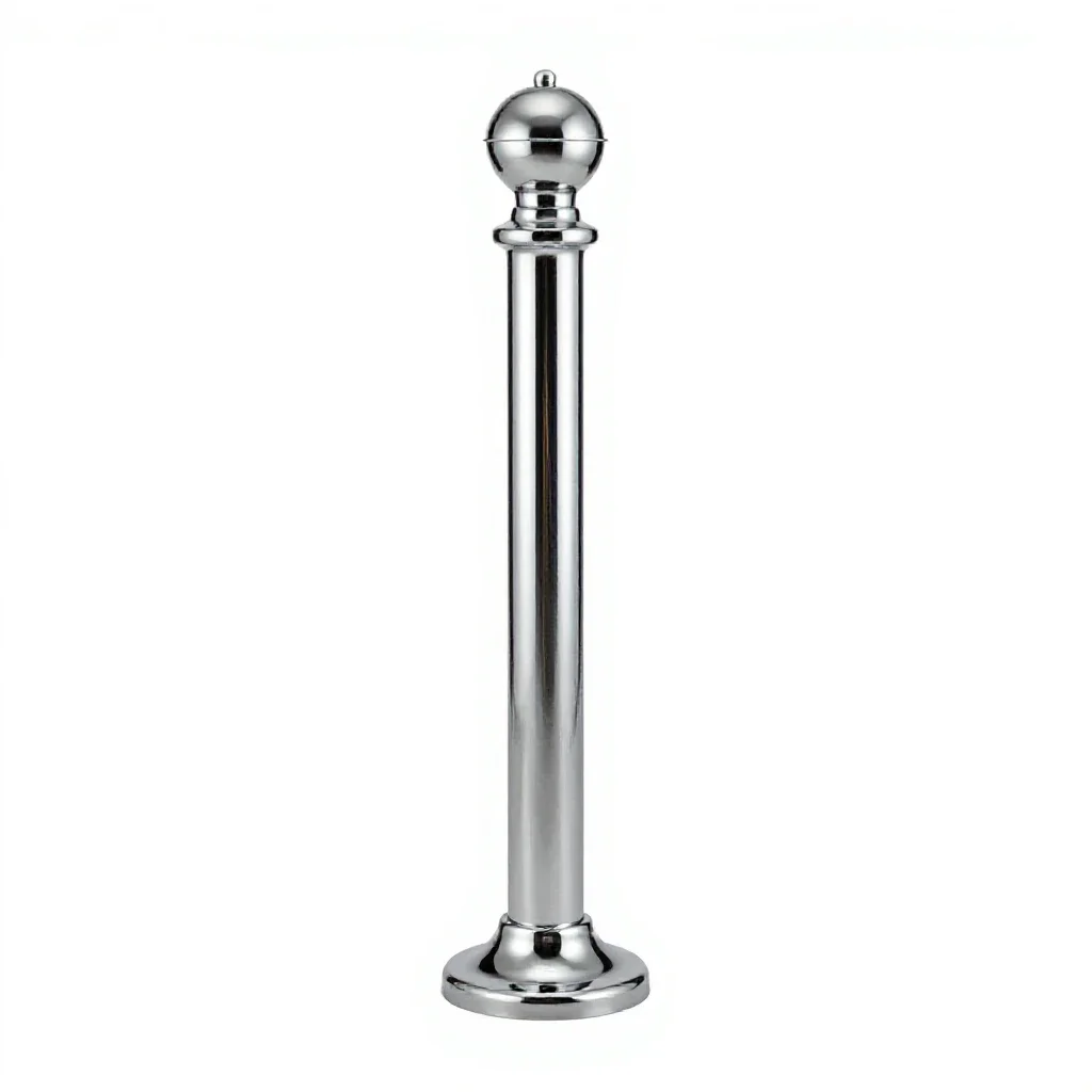Newel post isolated on a white background