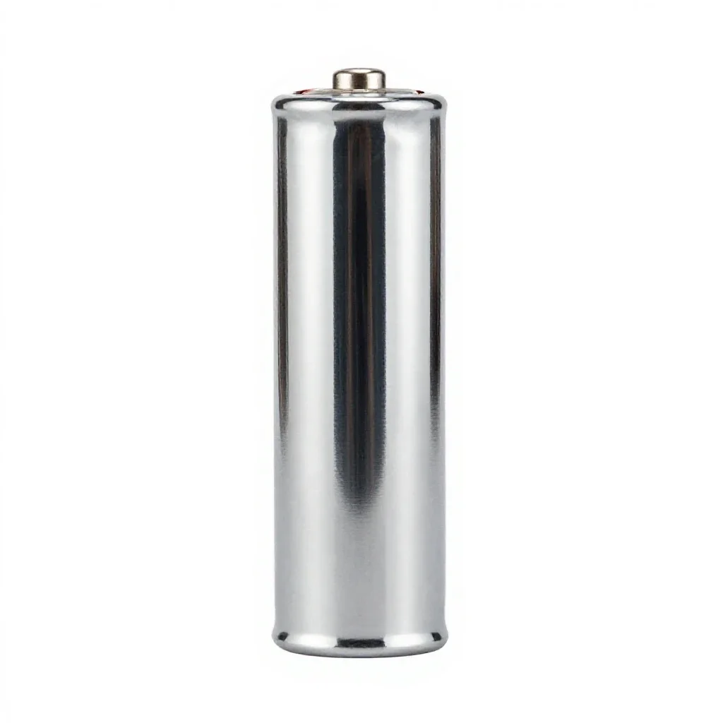 Nickel-iron battery isolated on a white background