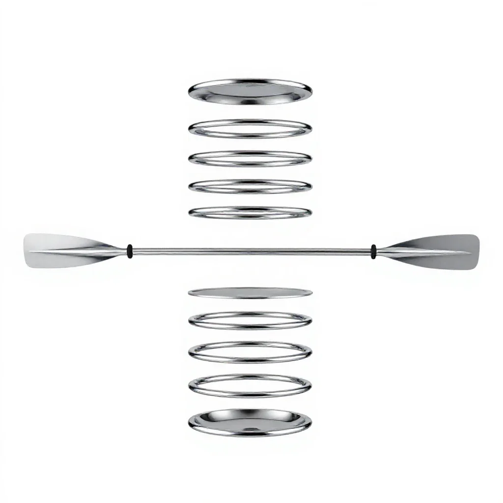 Paddle isolated on a white background