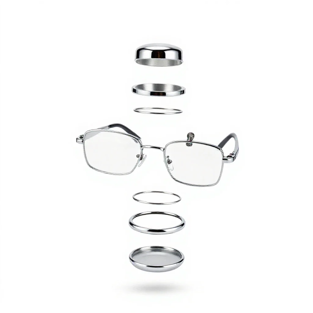 Pince-nez isolated on a white background
