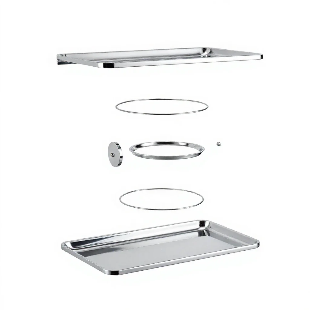 Plate rail isolated on a white background