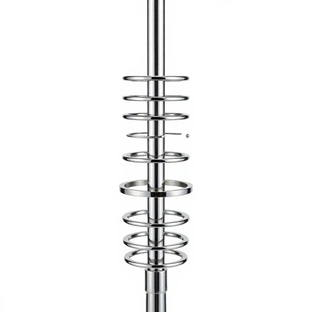 Pole isolated on a white background