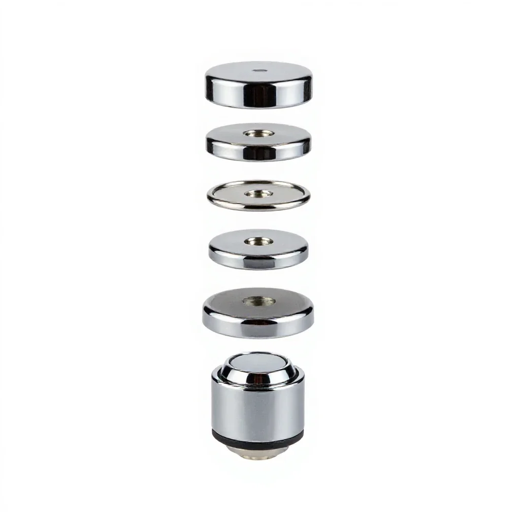 Push button isolated on a white background