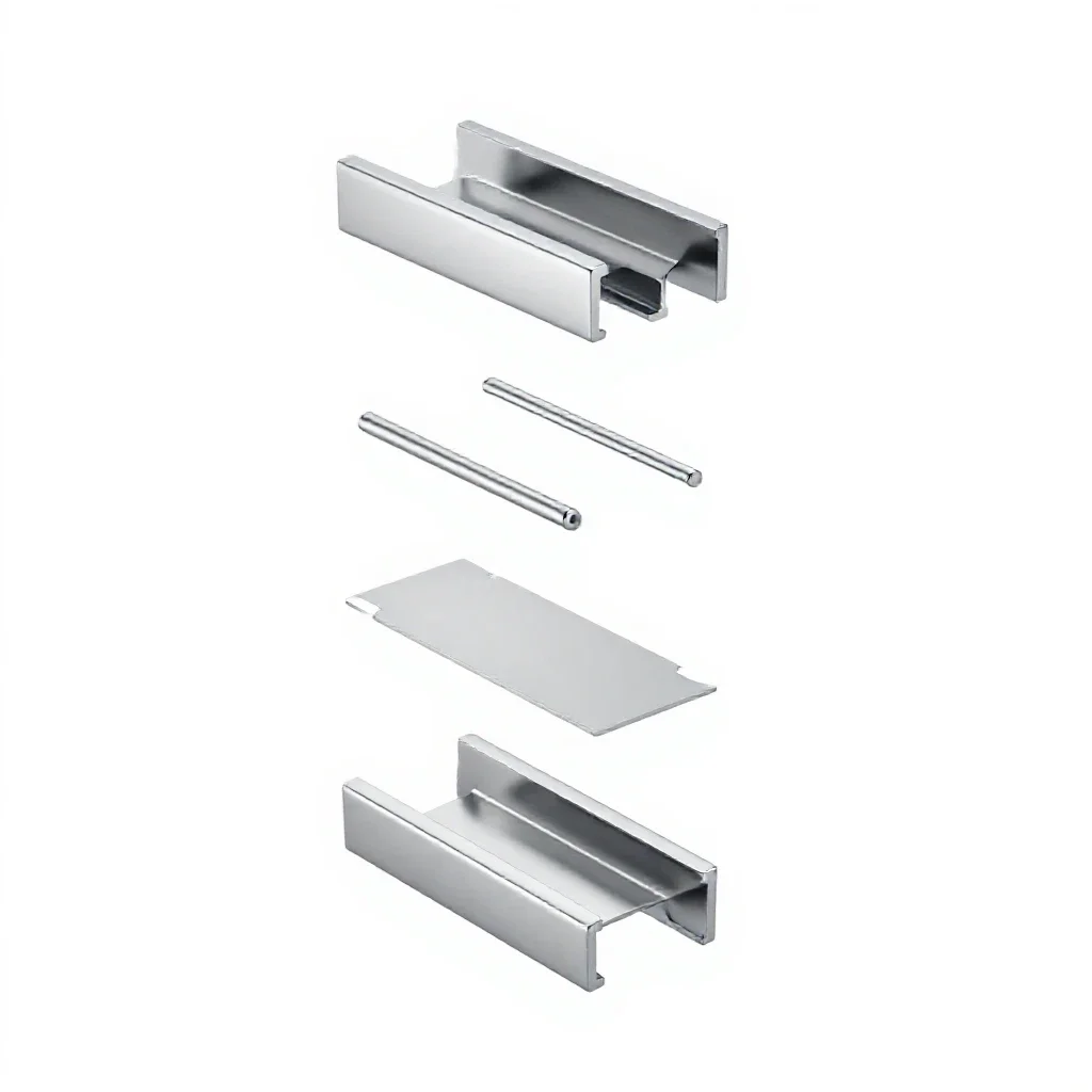 Rabbet joint isolated on a white background
