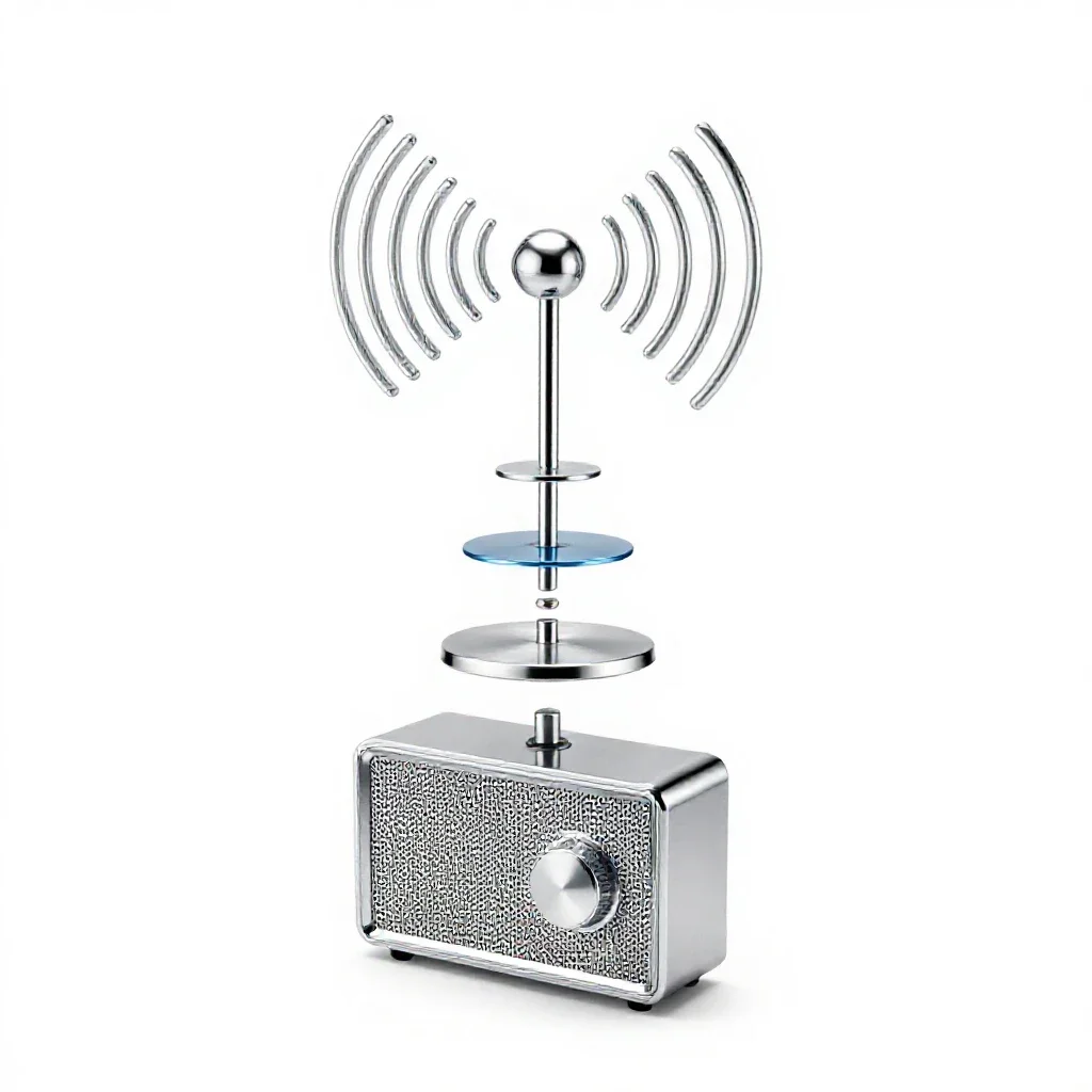 Radio isolated on a white background