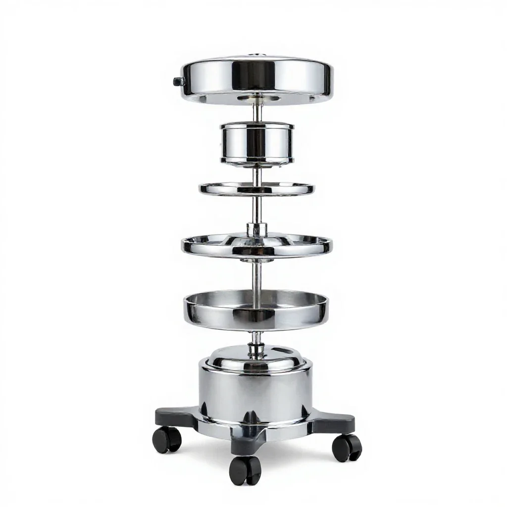 Radiotherapy equipment isolated on a white background
