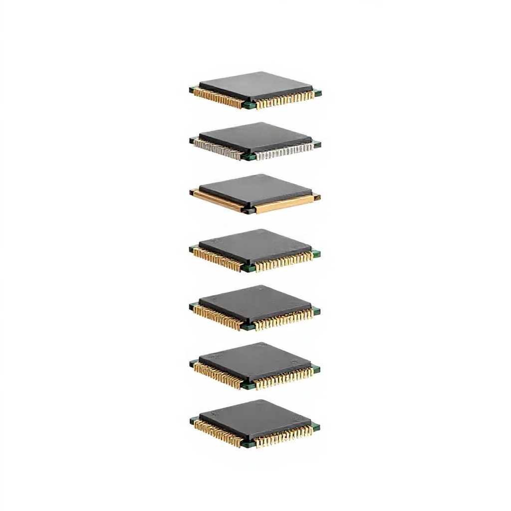 Read-only memory chip isolated on a white background