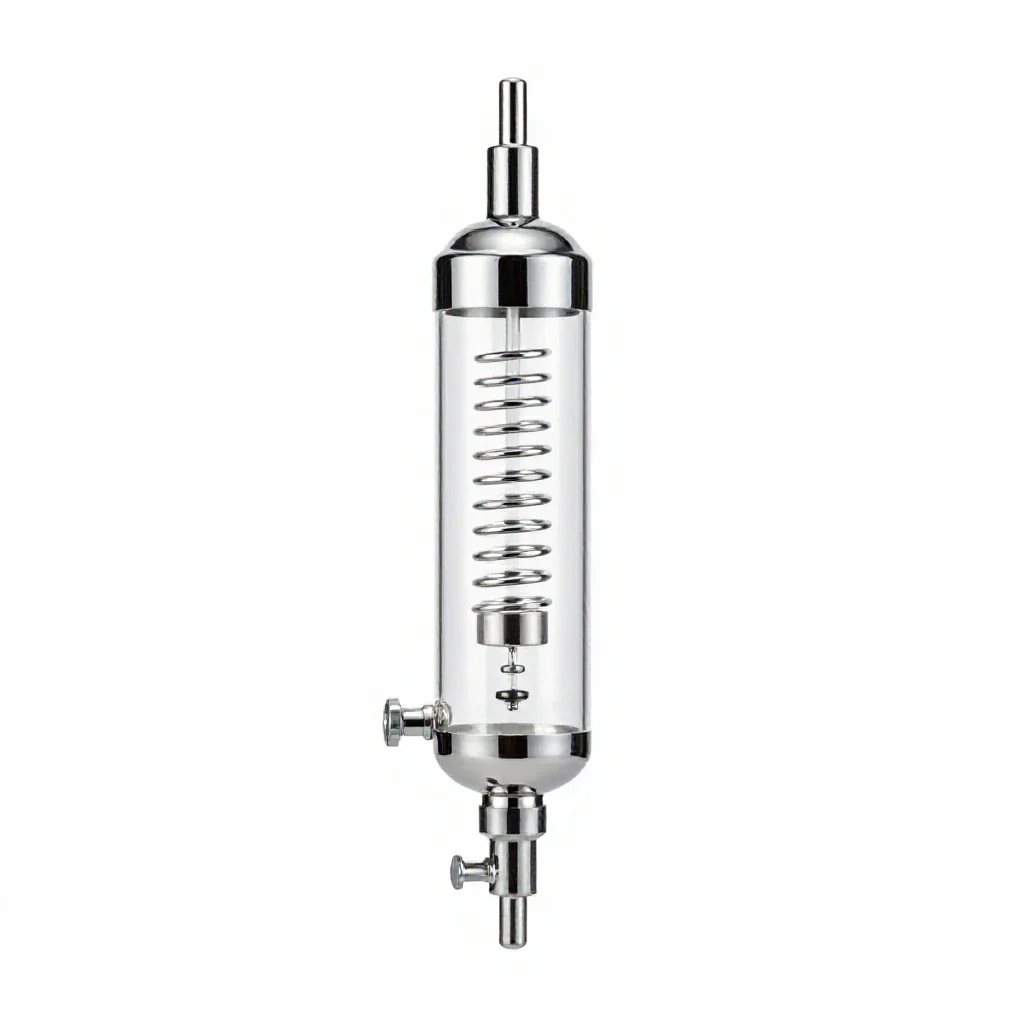 Reflux condenser isolated on a white background