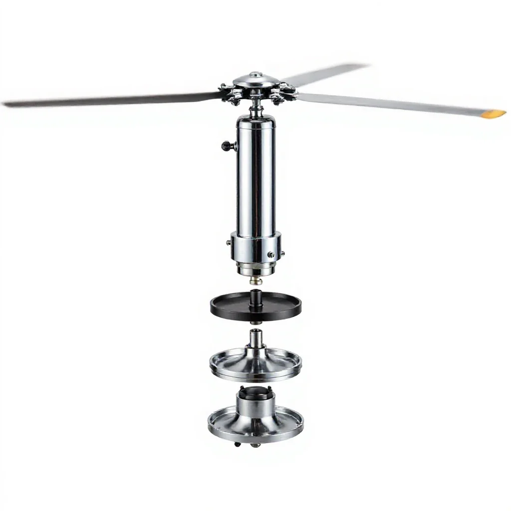Rotor head isolated on a white background