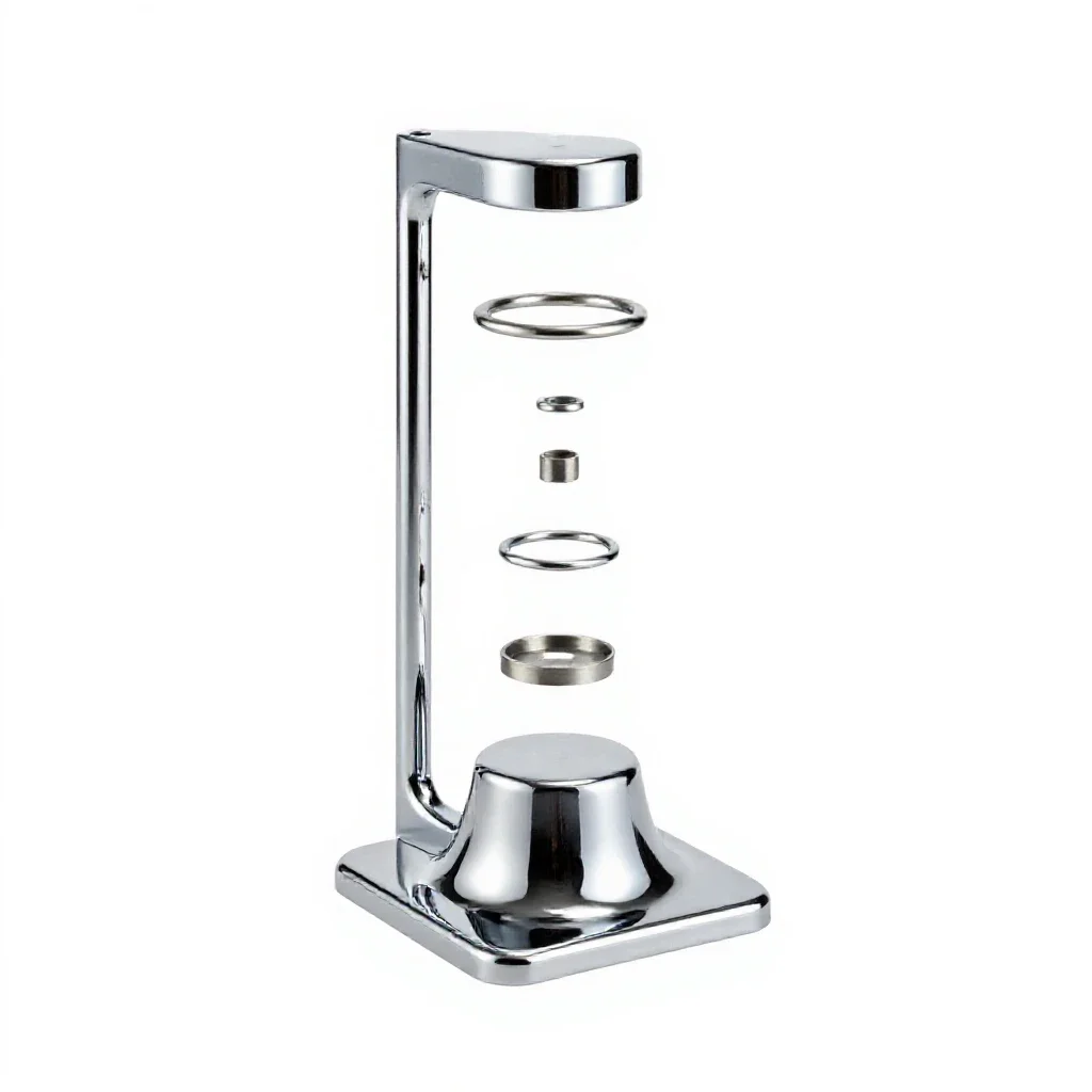 Rudderpost isolated on a white background