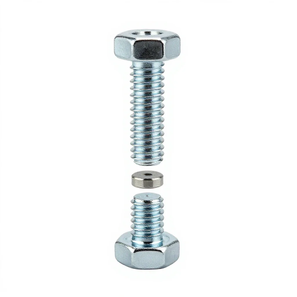 Safety bolt isolated on a white background