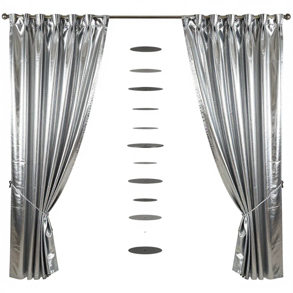 Safety curtain isolated on a white background