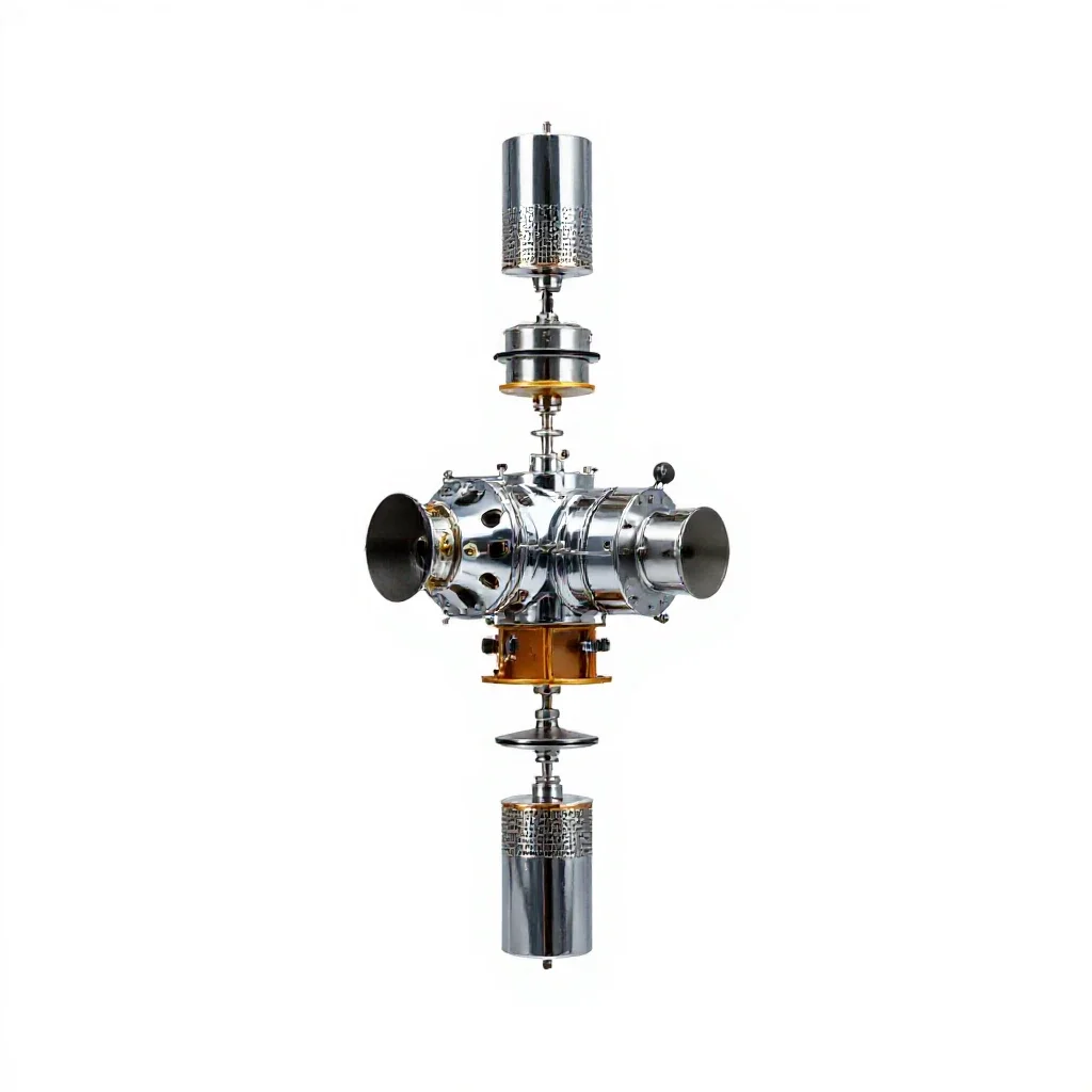 Satellite isolated on a white background