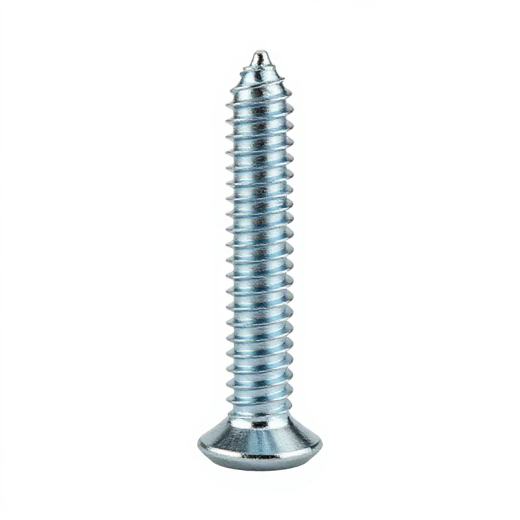 Screw thread isolated on a white background