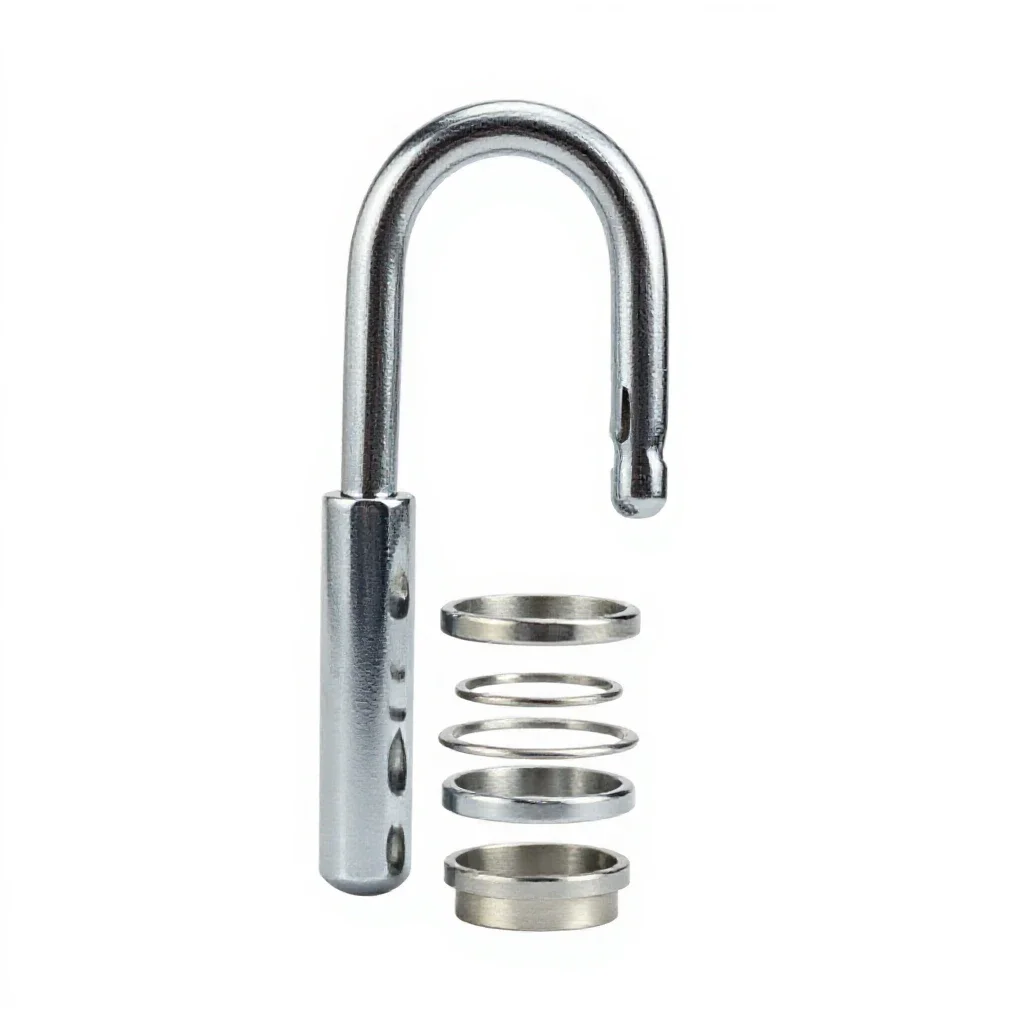 Shackle isolated on a white background