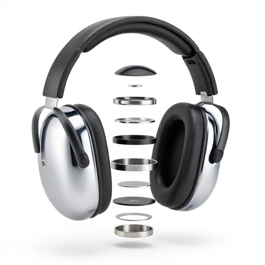 Earmuff isolated on a white background