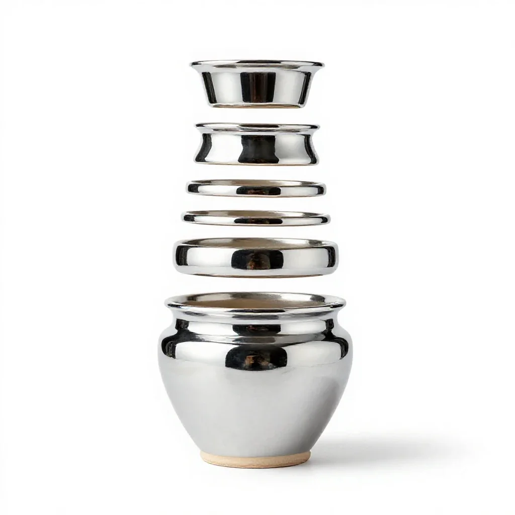 Earthenware isolated on a white background