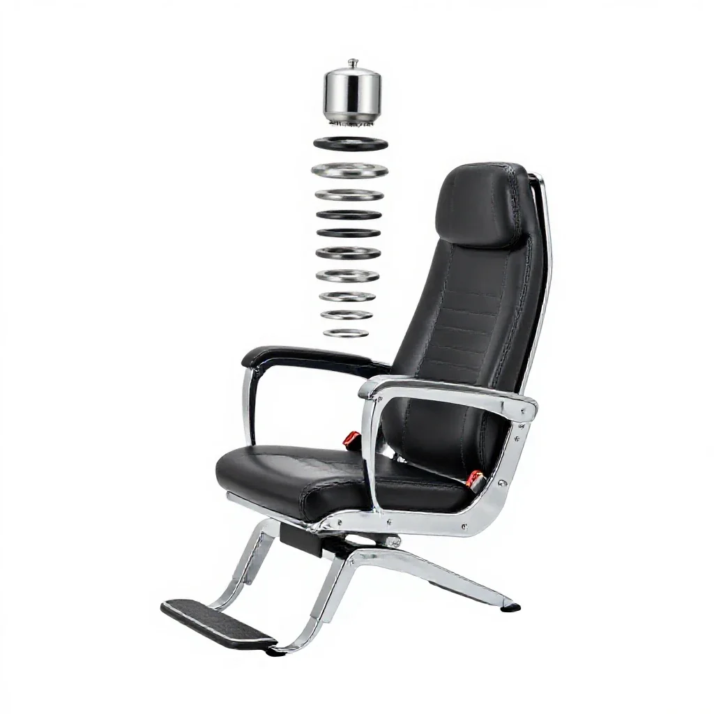 Ejection seat isolated on a white background
