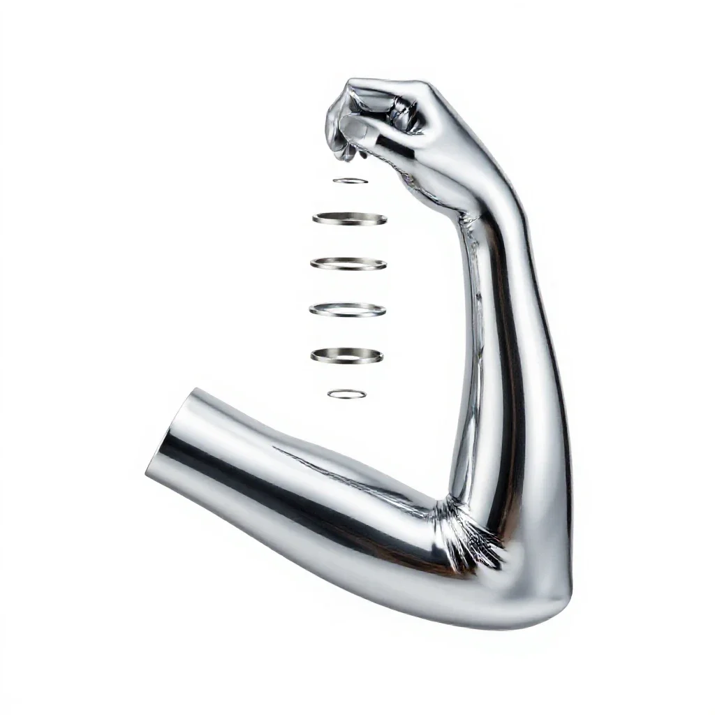 Elbow isolated on a white background