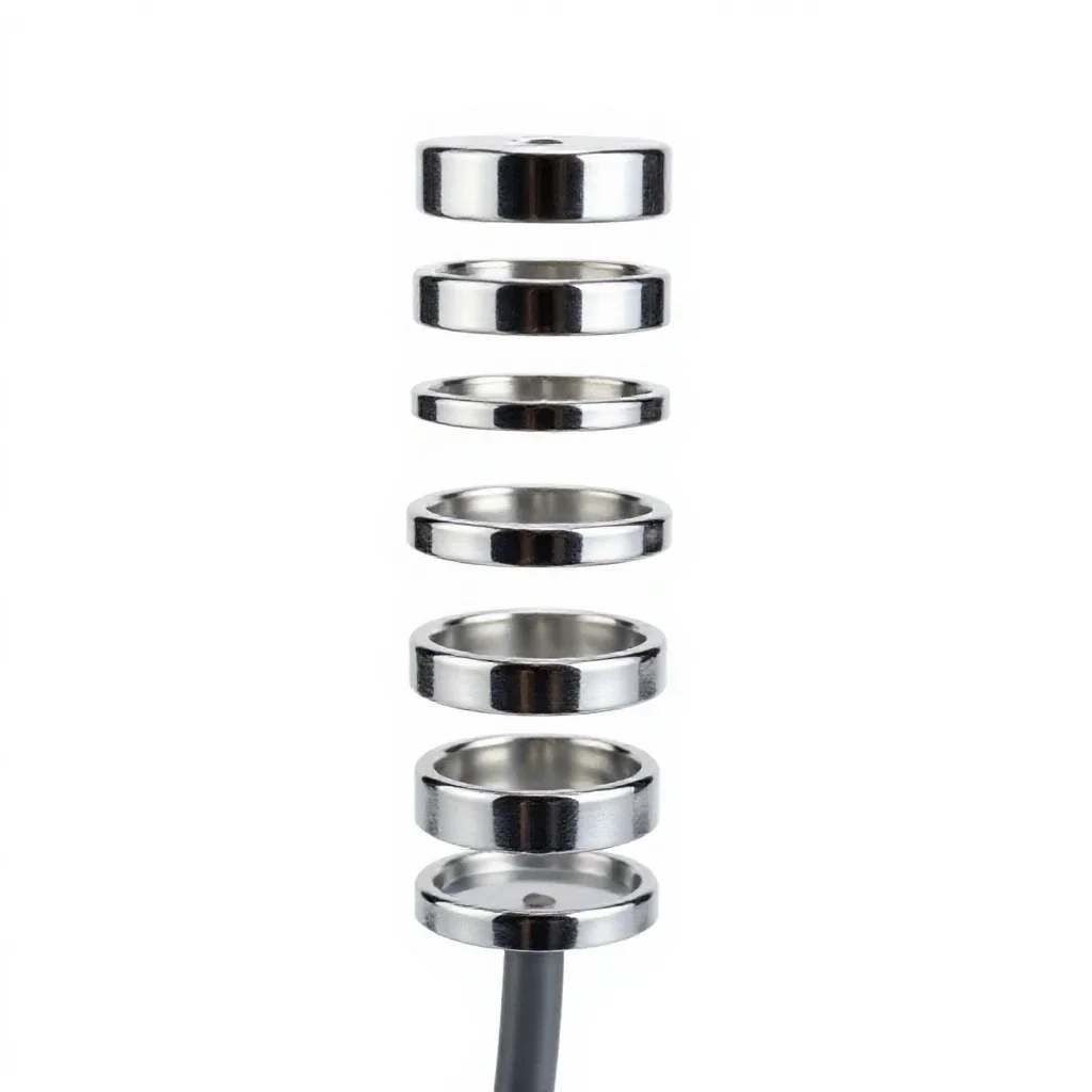 Electrical cable isolated on a white background