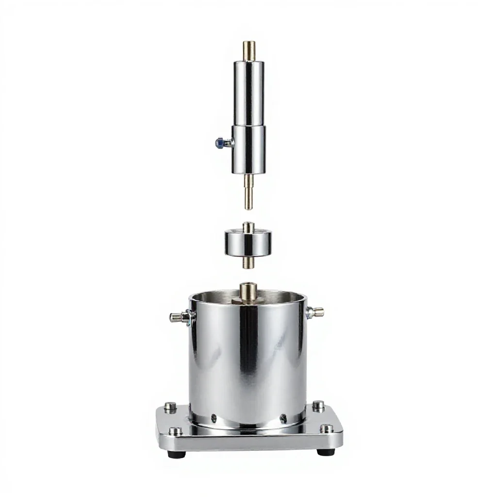 Electrolytic cell isolated on a white background