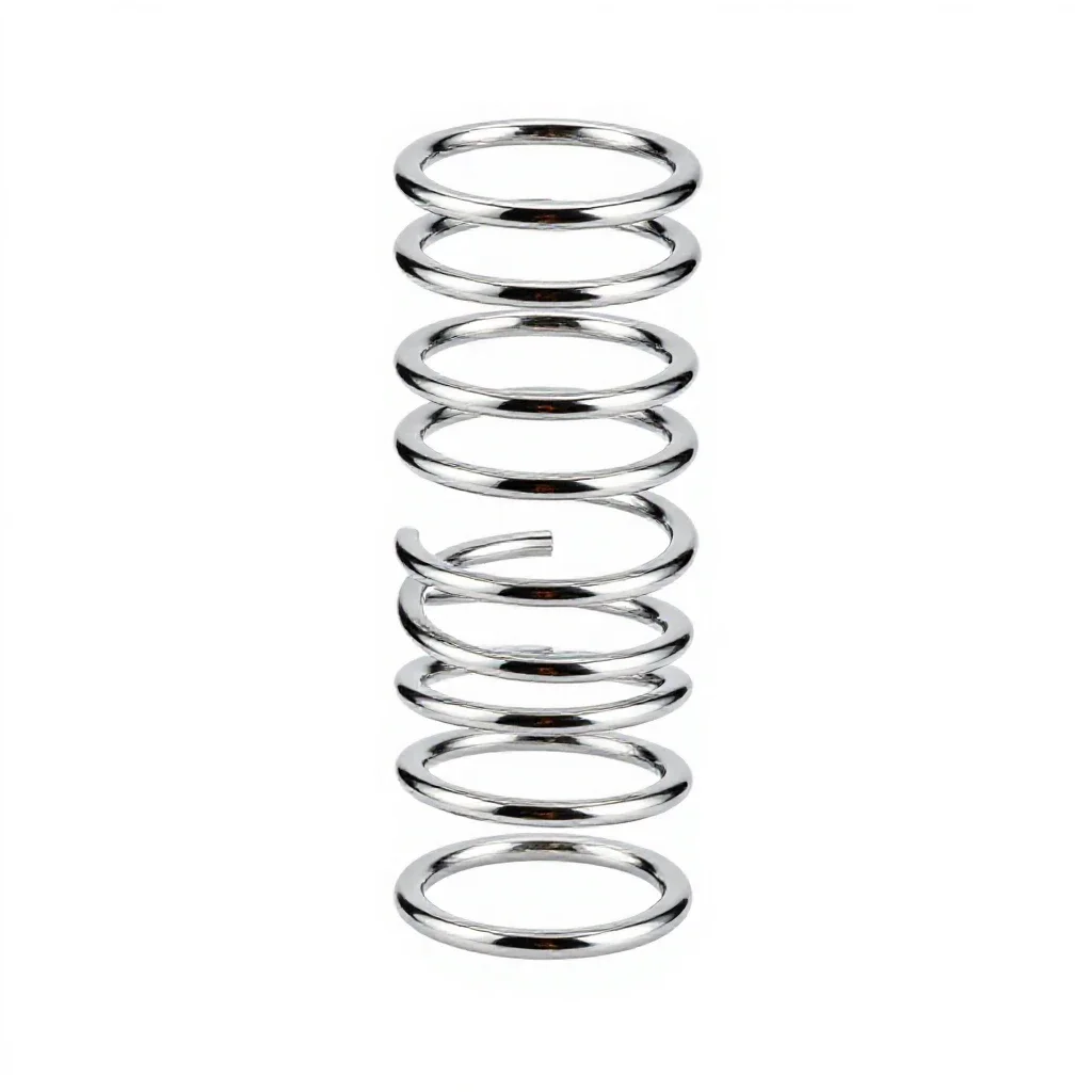 Electromagnetic delay line isolated on a white background