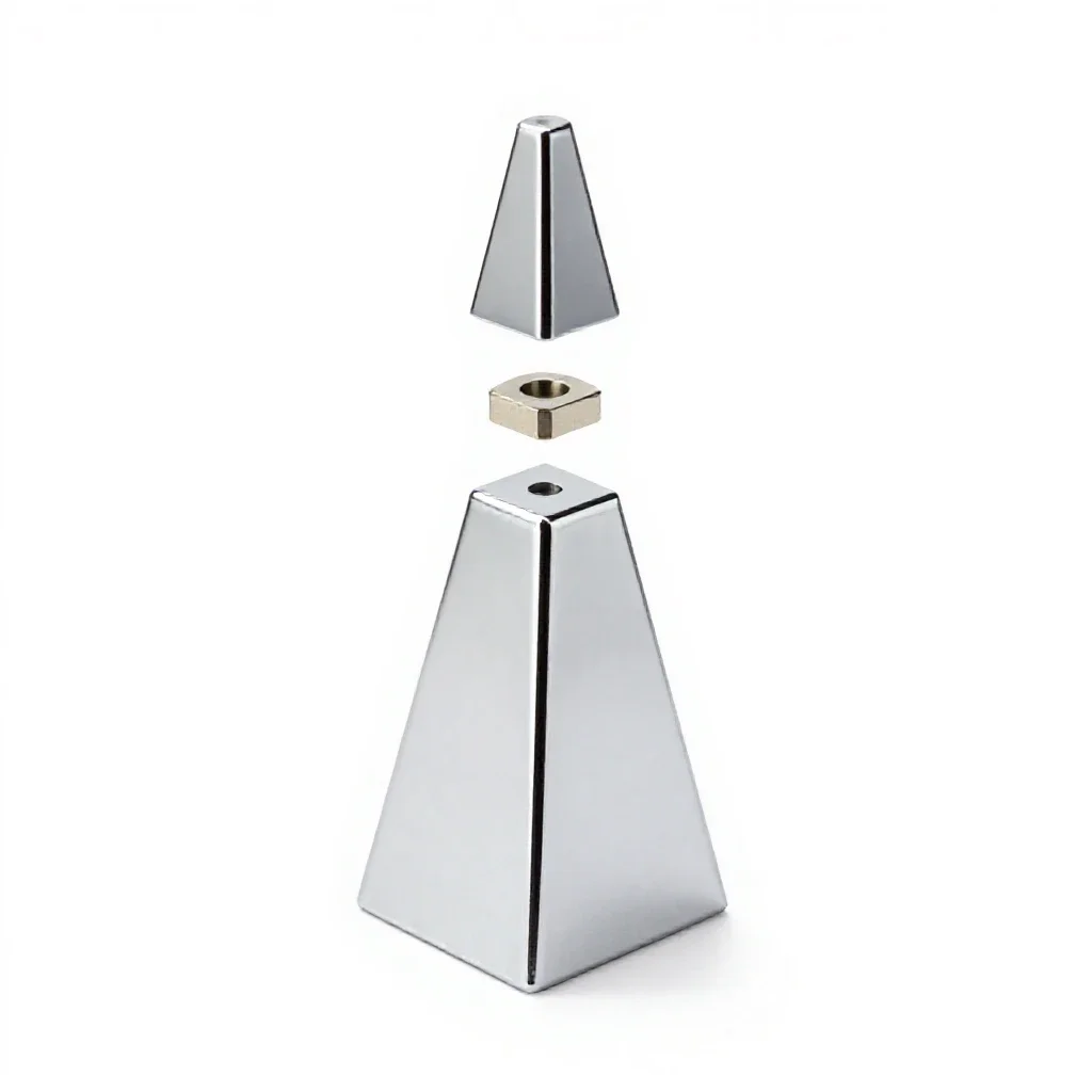 Erecting prism isolated on a white background