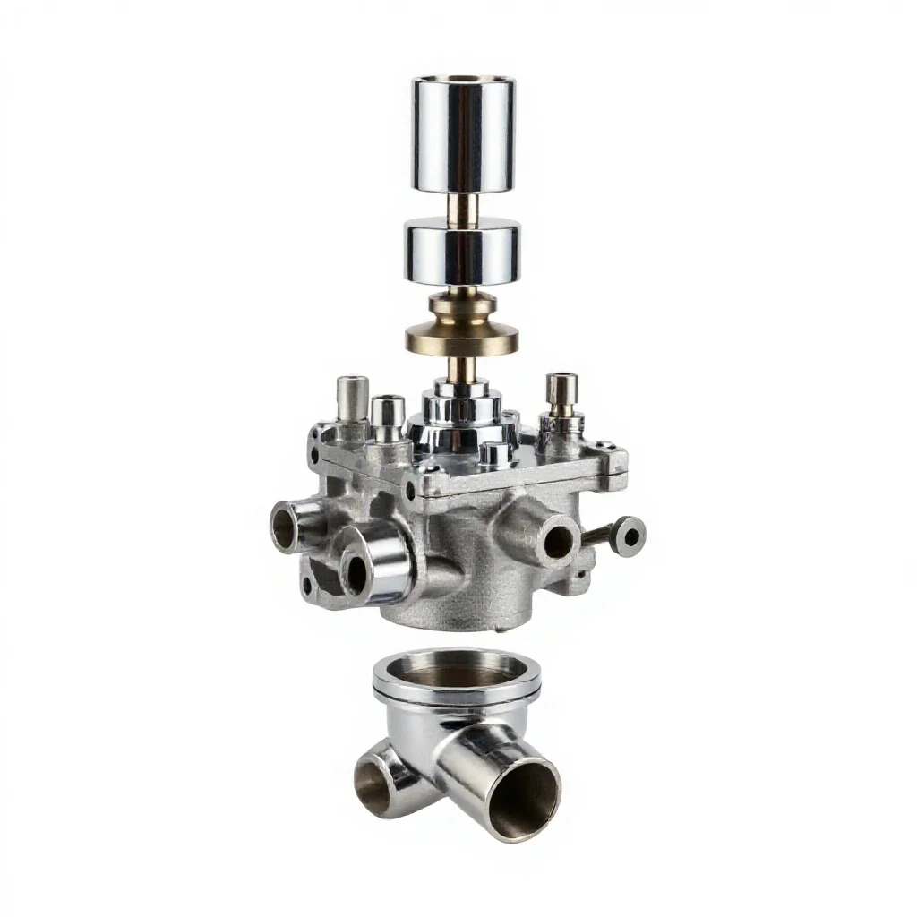 Exhaust valve isolated on a white background
