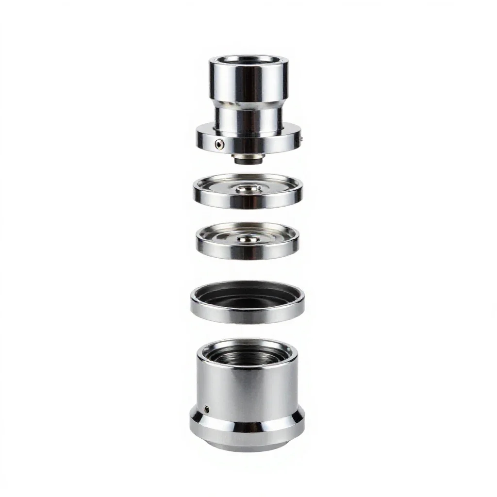 Optical instrument isolated on a white background