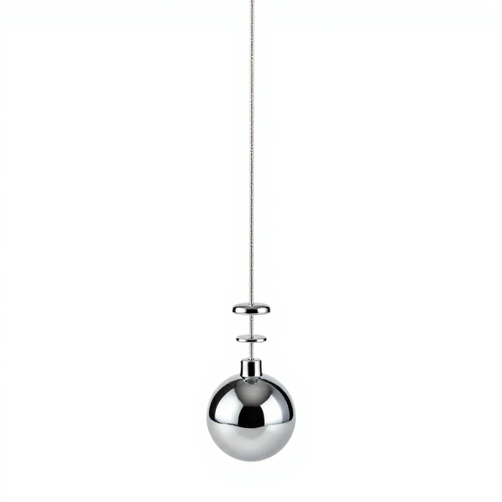 Simple pendulum isolated on a white background