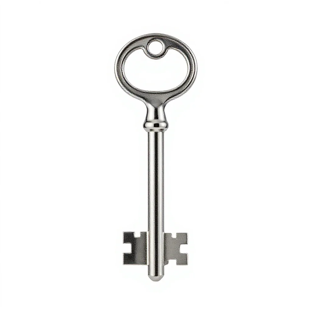 Skeleton key isolated on a white background