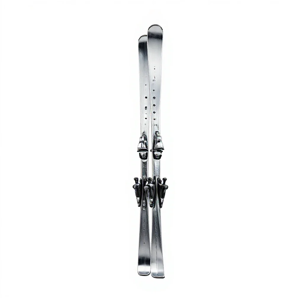 Ski isolated on a white background