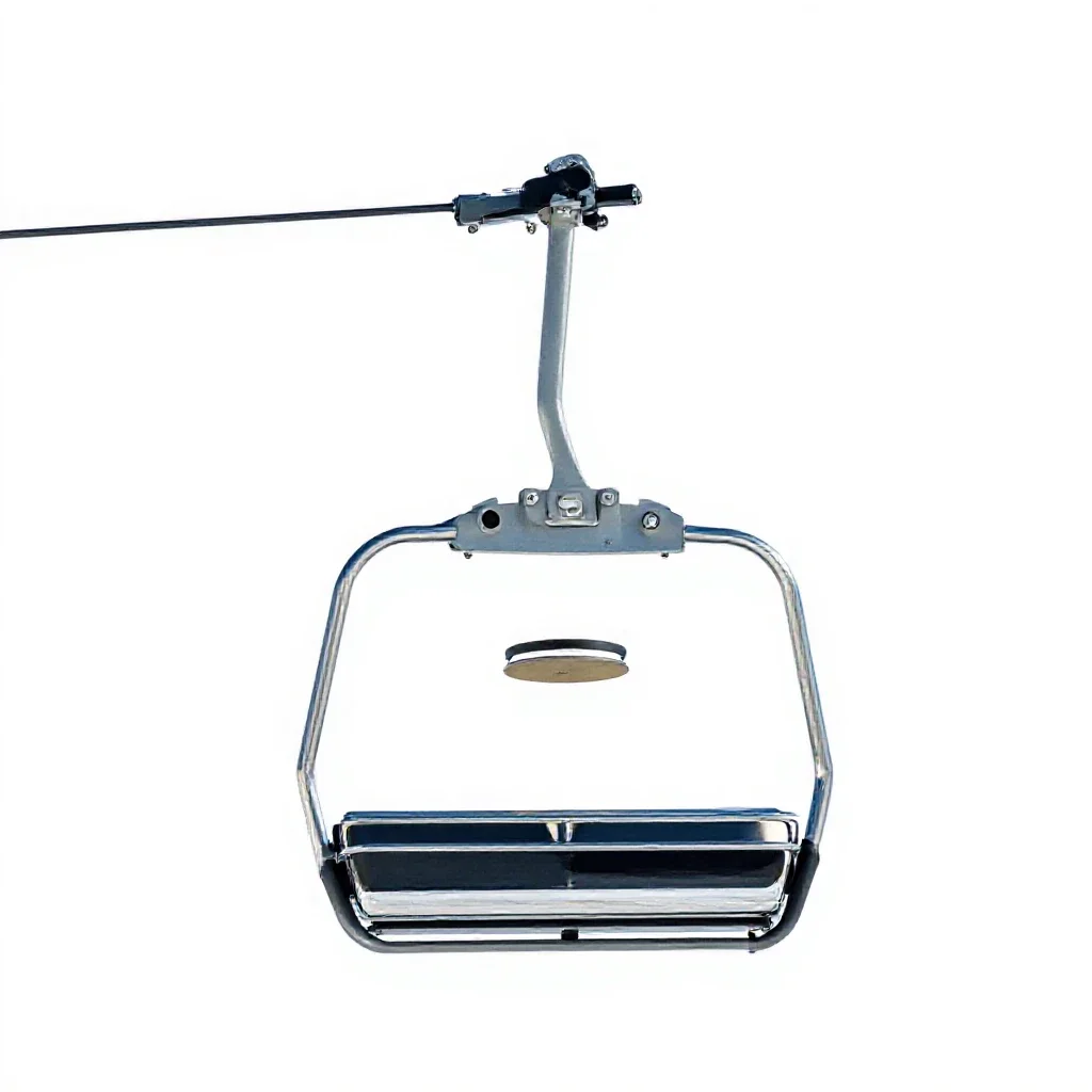 Ski tow isolated on a white background