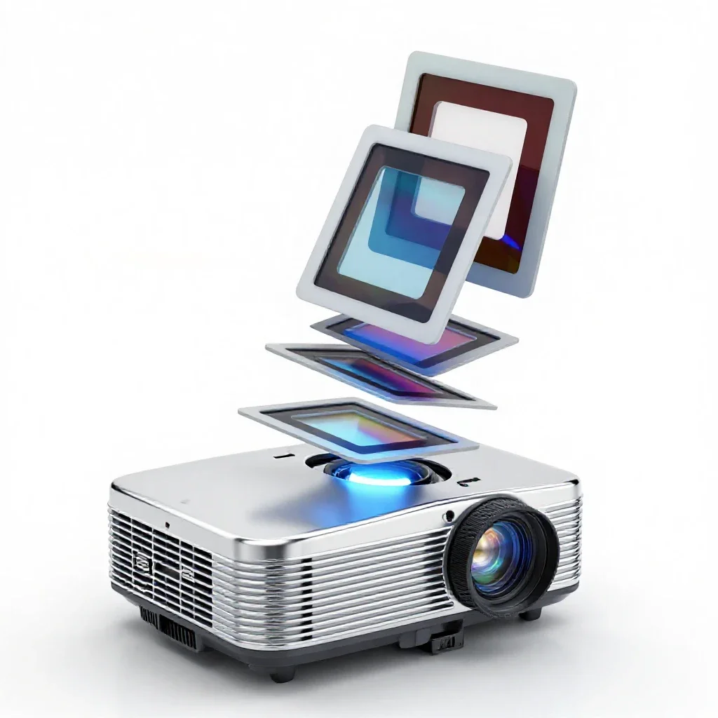 Slide projector isolated on a white background