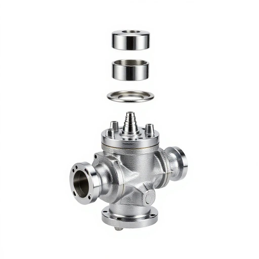Slide valve isolated on a white background