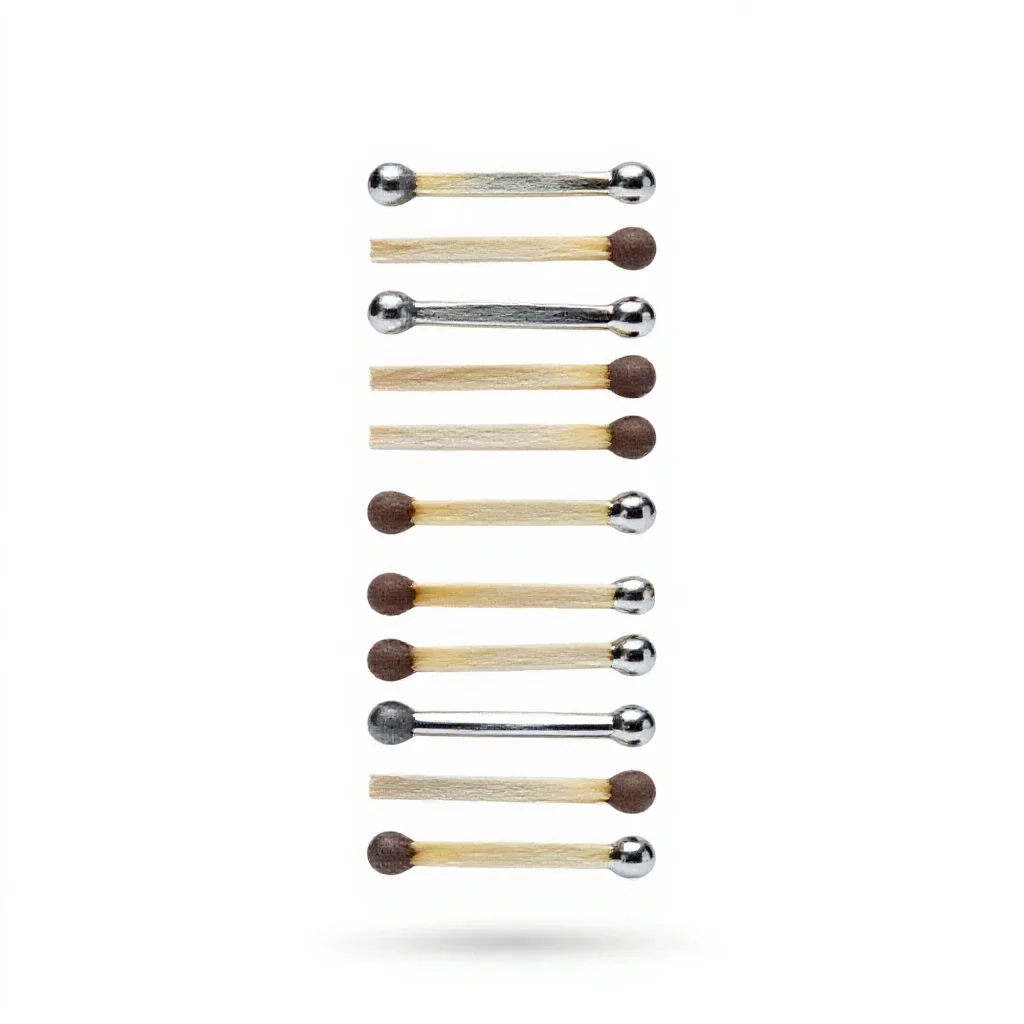 Slow match isolated on a white background