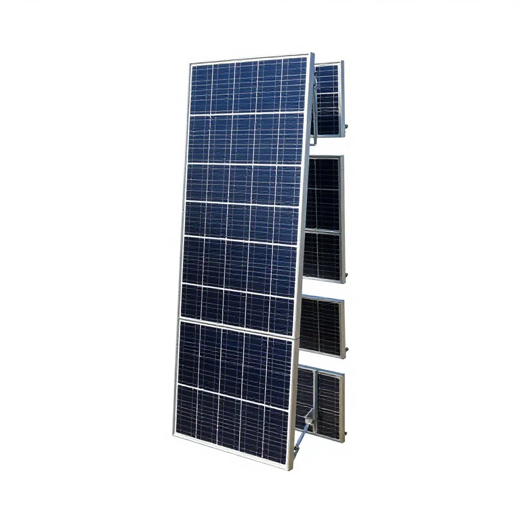 Solar array isolated on a white background