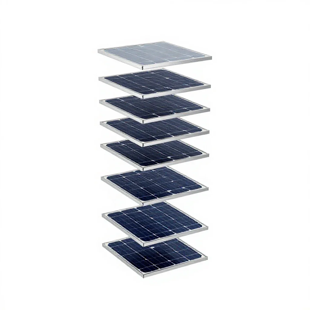 Solar cell isolated on a white background