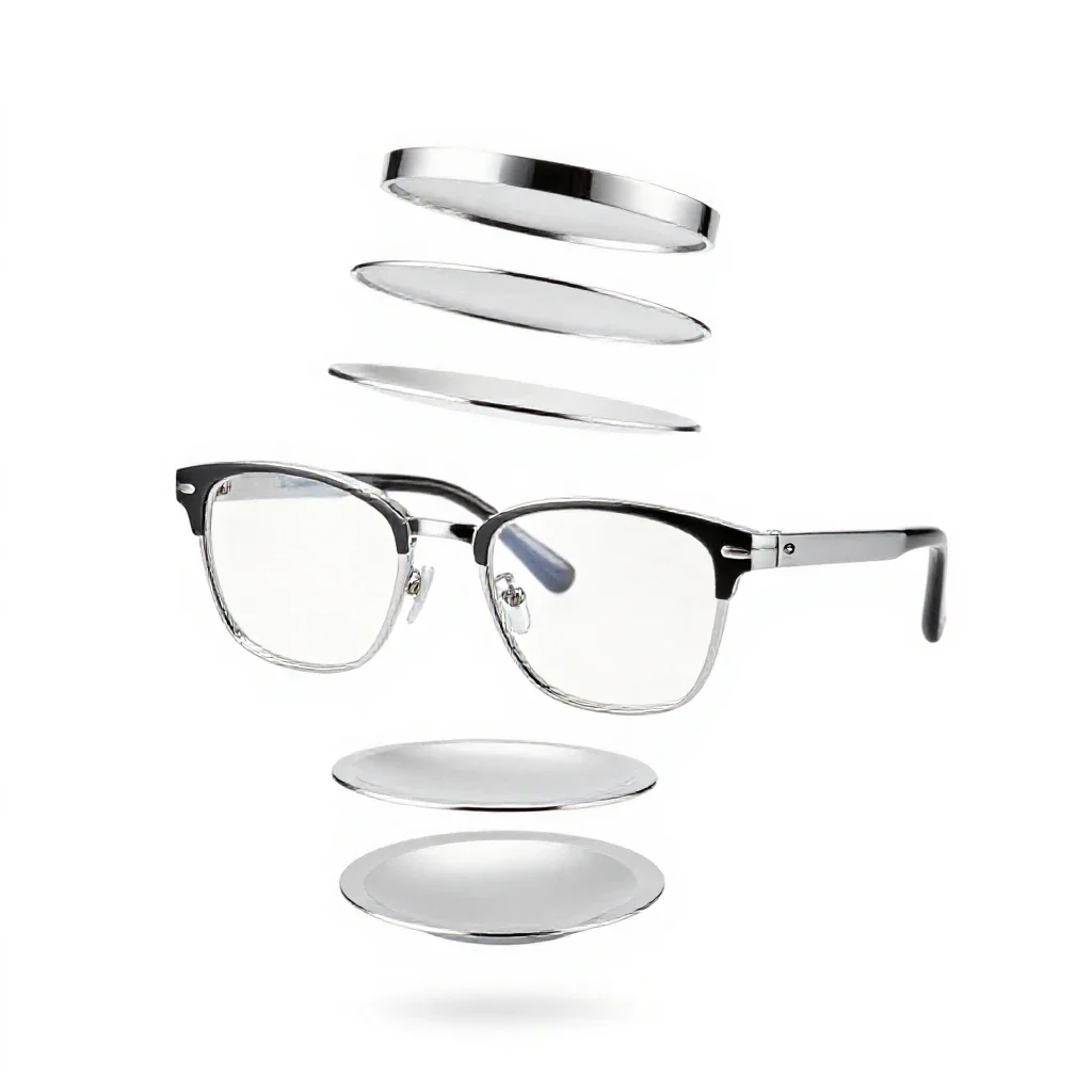Spectacles isolated on a white background