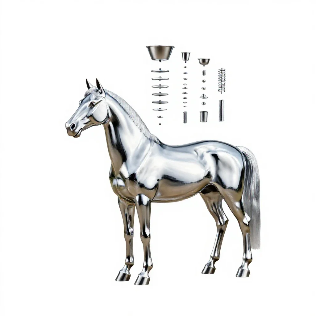 Stalking-horse isolated on a white background