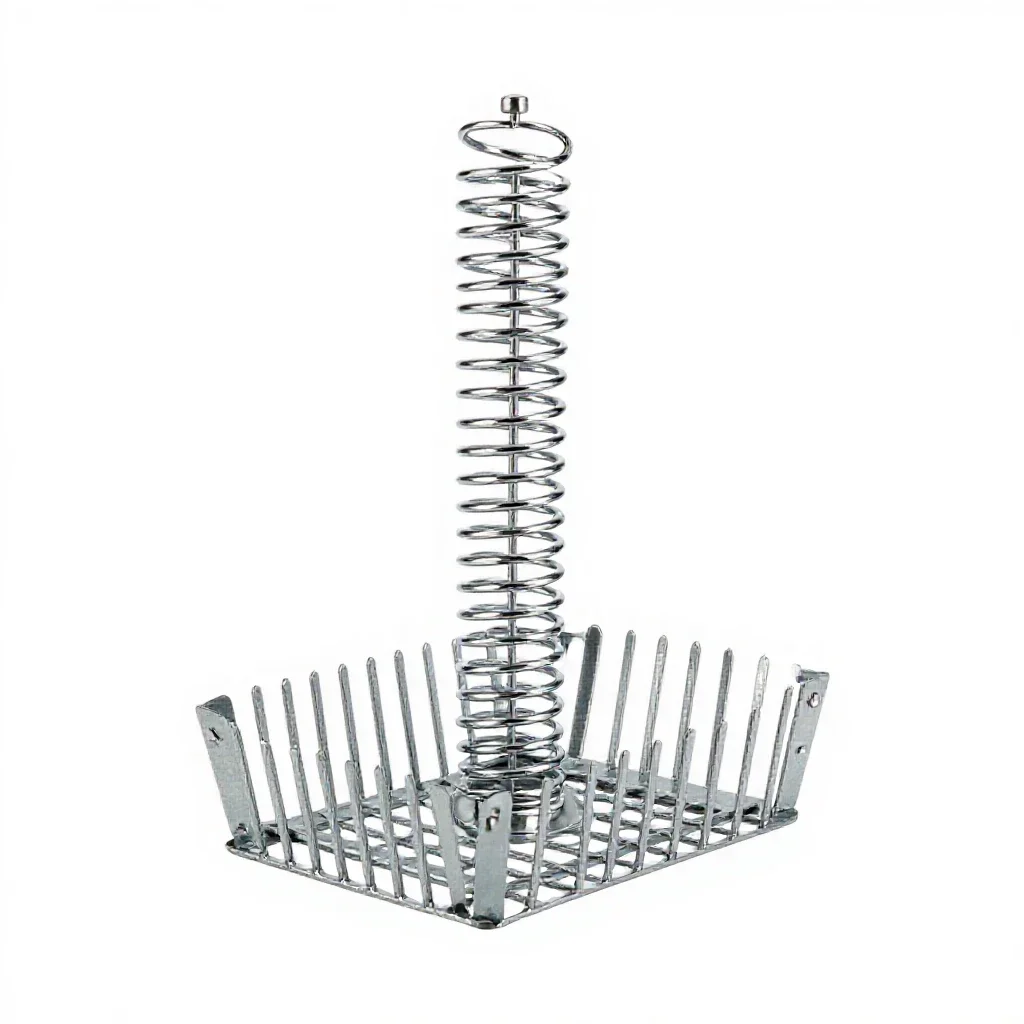 Steel trap isolated on a white background