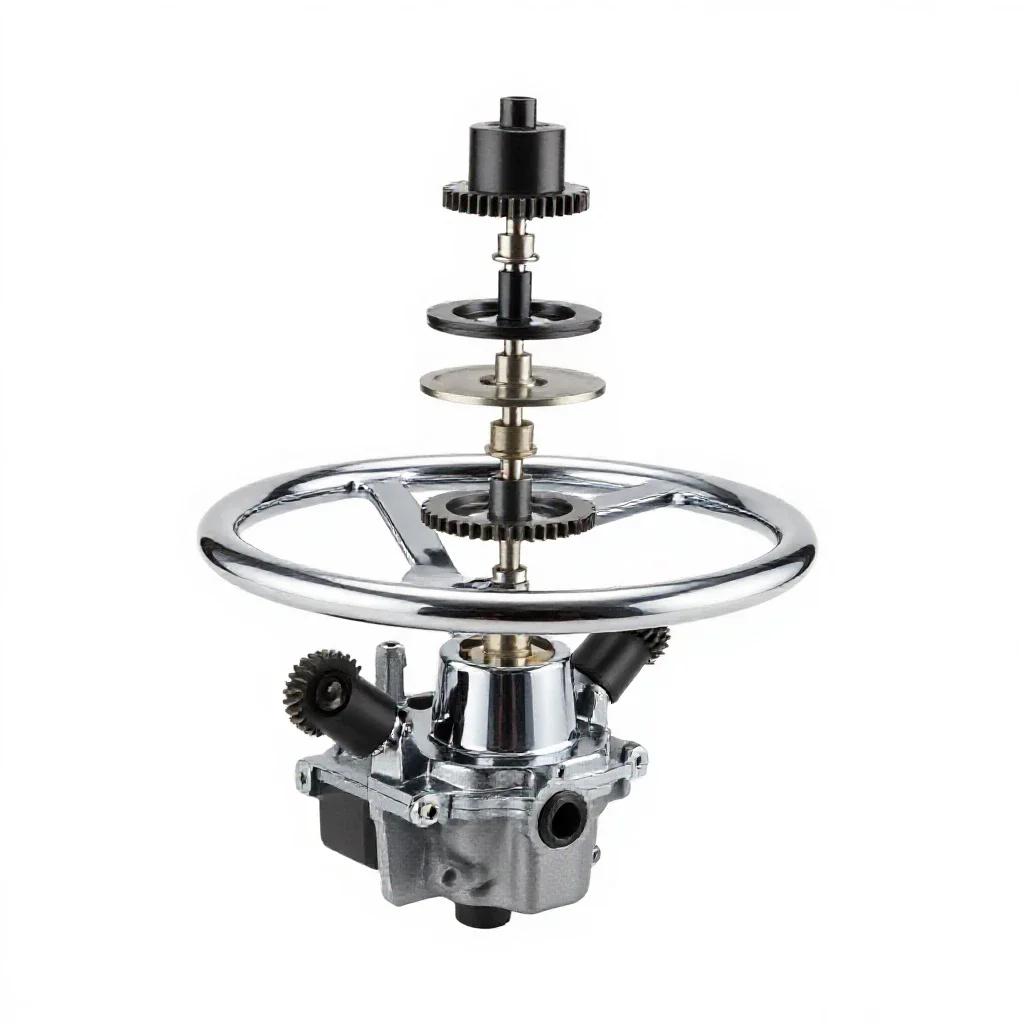 Steering gear isolated on a white background