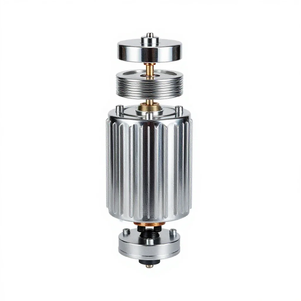 Step-up transformer isolated on a white background