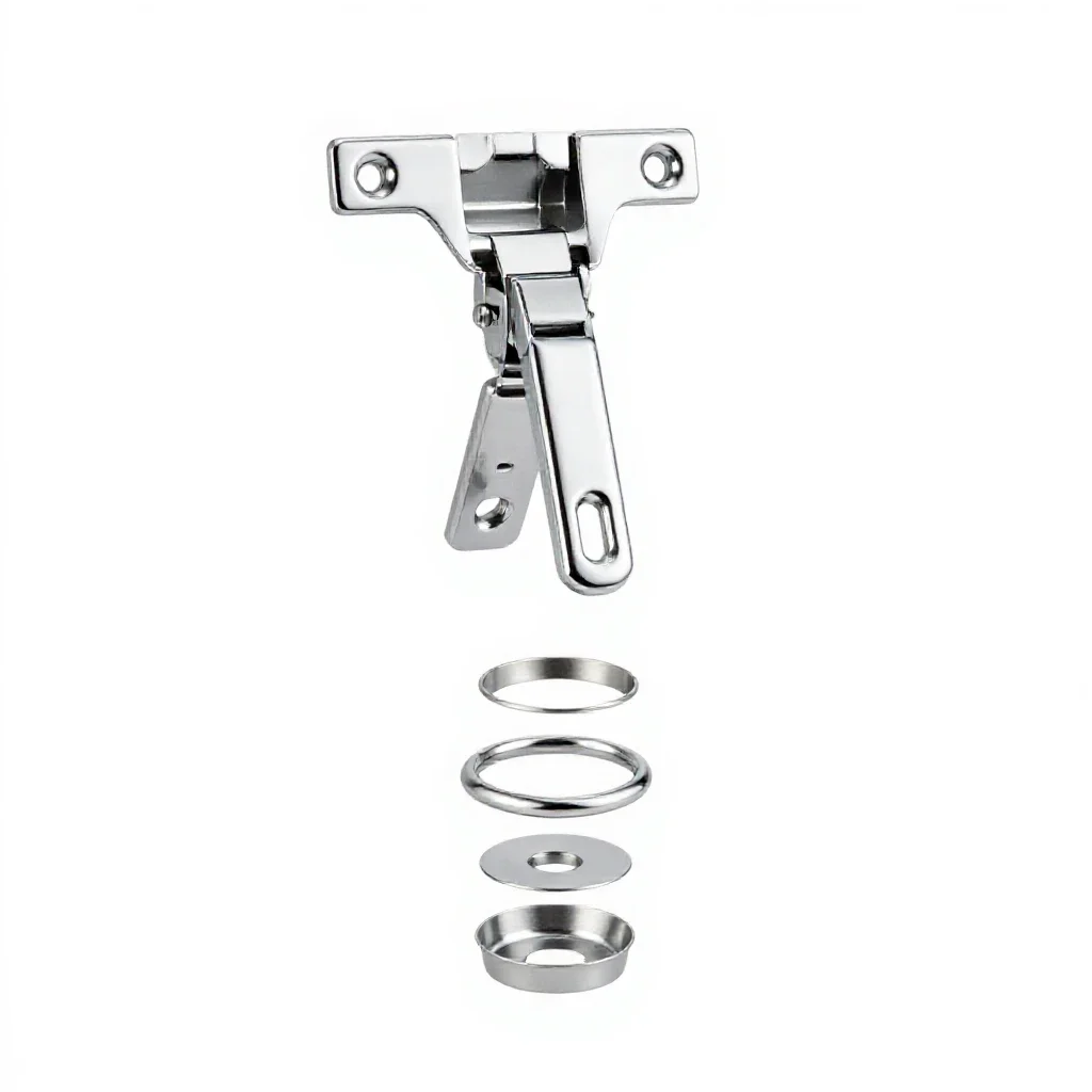 Strap hinge isolated on a white background