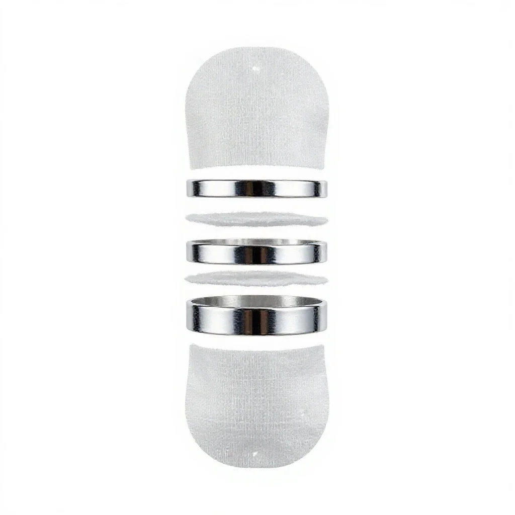 Surgical dressing isolated on a white background