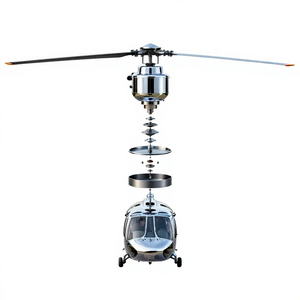 Tail rotor isolated on a white background